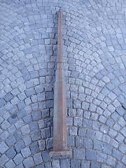 Gusseisen Säule, Laterne, ca. B 14 cm, L 2,25 cm