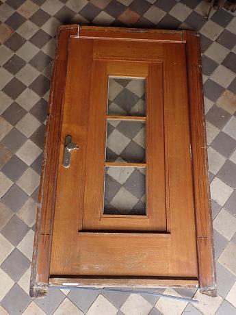 Haustüre mit Rahmen aus Eiche ArtNr.3865