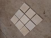 Solnhofer Bodenplatten, gesägt, ca. 25 x 25 cm, ca. 11,5 m²