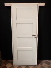 Zimmertür aus Weichholz mit Rahmen, DIN links, H 191,5 x B 78 cm