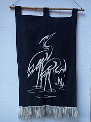 Vintage Wandteppich, B 58 cm x H 110 cm