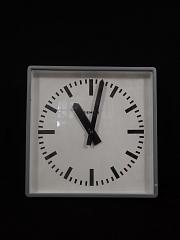 Wanduhr, Industrieuhr, Nebenuhr von "SIEMENS", ca. B 34,5 x H 34 cm