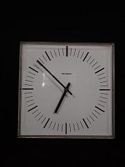 Industrieuhr, Wanduhr, Nebenuhr von "SIEMENS", ca. B 33 x H 33 cm