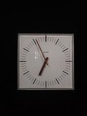 Industrieuhr, Nebenuhr, Wanduhr von "SIEMENS", ca. B 32,5 x H 32,5 cm