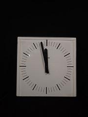 Industrieuhr, Wanduhr, Nebenuhr von "SIEMENS", ca. B 43 x H 43 cm