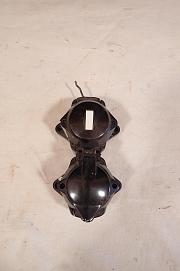 Aufputz Lichtschalter mit Steckdose, Bakelit Schalter, ca. B 9,2 cm x H 15,5 cm