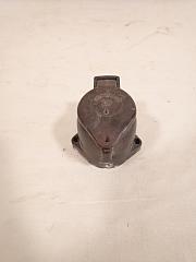 Dickhäuter Aufputz Steckdose aus Bakelit, ca. B 8 cm x H 9 cm