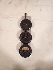 Aufputz Steckdosen, Bakelit Steckdose, ca. B 6 cm x H 20,7 cm