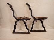 Gusseisen Beine, Bank Beine, ca. B 8 cm x H 82 cm
