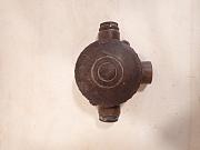 Aufputz Verteilerdose von Duranit aus Bakelit, ca. B 9,5 cm x H 13 cm