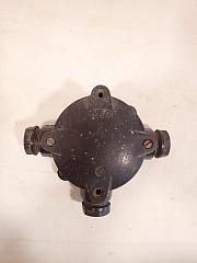 Aufputz Verteilerdose von AEG aus Bakelit, ca. B 13,5 x H 11,5 cm