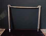 Tischbeine, Tischgestell aus Messing, ca. B 130 x H 92 cm