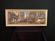 Gemälde mit Tiefenwirkung, ca. B 102,5 x H 42,7 cm