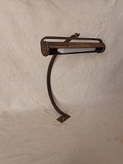 Tischleuchte aus Messing, Orgelleuchte, Klavierleuchte, ca. B 45 cm x H 55 cm