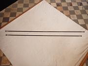 Vorhangstangen aus Schmiedeeisen, ca. L 185 cm - 198,5 cm