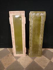 Keramik Heizkörperverkleidungen, ca. B 20 - 22,4 cm x H 64,7 - 65,7 cm x S 3 cm