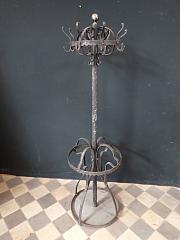 Garderobe aus Schmiedeeisen, Garderobenständer, ca. B 50 cm x H 176 cm