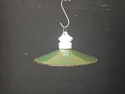 Hängeleuchte mit Emailleschirm, Stallleuchte, ca. Ø 26,5 cm