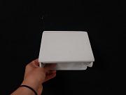 Emaillierter Toilettenpapierhalter, ca. B 15,5 x H 13,5 x T 9 cm