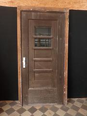 Haustür aus Eiche mit Rahmen, DIN links, ca. B 114 x H 225 cm