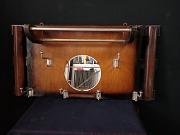 Kleine Wandgarderobe mit Hutablage und Spiegel, ca. B 90,5 x H 45 cm
