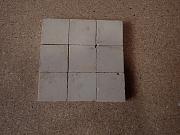 Kleine quadratische Bodenfliesen von "AVA", ca. 3,5 x 3,5 cm