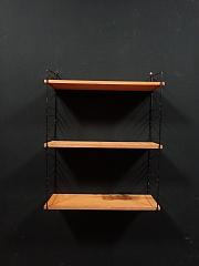 Stringregal aus den 70er- Jahren, Wandregal, ca. B 60,5 cm x H 81 cm