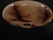 Deckenleuchte im Marmormuster, Tellerleuchte, ca. B 50 cm x H 10 cm
