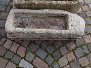 Steintrog aus Granit, Steintrog zum bepflanzen, ca. L 121 cm x B 45