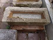 Steintrog aus Granit, Pflanztrog, Brunnentrog, ca. B 27,5 cm x L 71,5cm