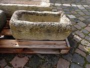 Steintrog aus Granit, Pflanztrog, Brunnentrog, ca. B 28 cm x L 59 cm