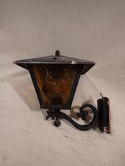 Außen-Wandleuchte mit Butzenglas, ca. B 24 cm x H 32 cm