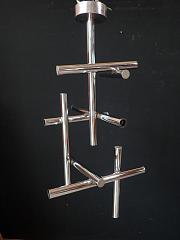 Hängeleuchte von Temde Made in Swiss, Deckenleuchte, ca. H 80 cm x B 40 cm
