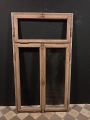 Flügelfenster aus Eiche mit Oberlicht, ca. B 103 x H 182,5 cm
