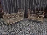 Metallbett, Kinderbett, ca. 69 x 136 cm / 61 x 122 cm