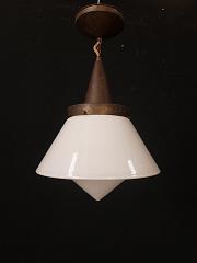 Dr.Twerdy Art Déco Hängeleuchte mit Kupfer Armatur
