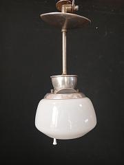 Kleine Hängeleuchte mit Gasanschluss, ca. Ø 18 cm, L 40 cm