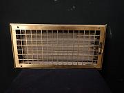 Kleines Lüftungsgitter mit verstellbaren Lamellen, ca. B 45 x H 23 cm