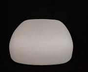 Nurglasleuchte, Wand- oder Deckenleuchte, Plafoniere, ca. B 30 x L 30 cm