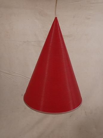 Rote Kunststoffleuchte ArtNr.4461