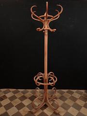 Standgarderobe, Bugholzgarderobe, ca. H 195, Ø 60 cm