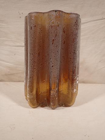 Glas Vase bernsteinfarben ArtNr.4595