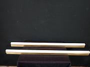 Erco Messing Wandleuchte, Neonröhre, ca. B 100 cm x H 3,4 cm