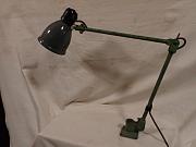 Tischleuchte, Gelenkleuchte mit Schirm, ca. B 15,2 cm x H 105 cm