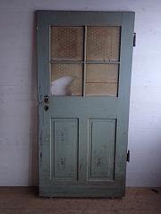 Zimmertür mit Glas, ca. B 91,5 cm x H 191 cm, DIN re