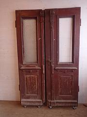 Haustür mit Fenstereinsatz, ca. B 111,5 cm x H 187,5 cm, DIN li