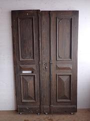 Haustür aus Eiche mit 1,5 Flügeln, DIN links, ca. B 125 x H 199 cm