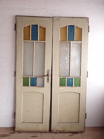 Zweiflügelige Wohnungstür im Jugendstil ArtNr.4789