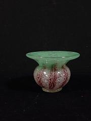 kleine WMF Ikora Vase von Karl Wiedmann, ca. B 10,5 cm x H 7,5 cm