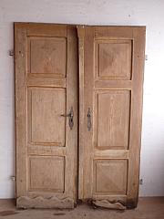 Zweiflügelige Haustür aus Eiche, DIN re, ca. B 132 x H 192,5 cm